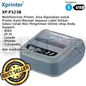 Xprinter XP-P323B Mobile Thermal Dual Mode Receipt POS PPOB / Label Sticker Barcode Resi Printer Bluetooth 80mm